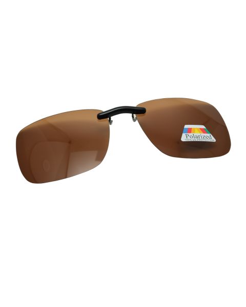 Clip On Sunglasses Polarised 53 16 Brown (2)